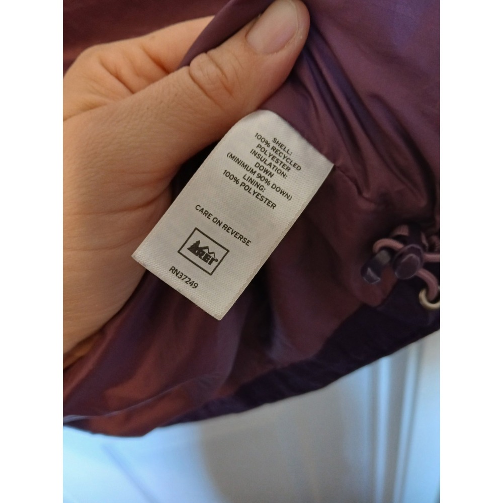 REI Co-op Therum Down Jacket Women Small Full Zip Water Repellent - Picture 5 of 5